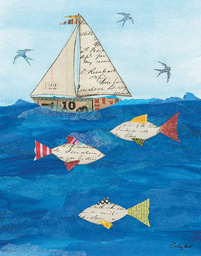 Reproduction of Sailing Together I by Courtney Prahl - Wall Decor Art