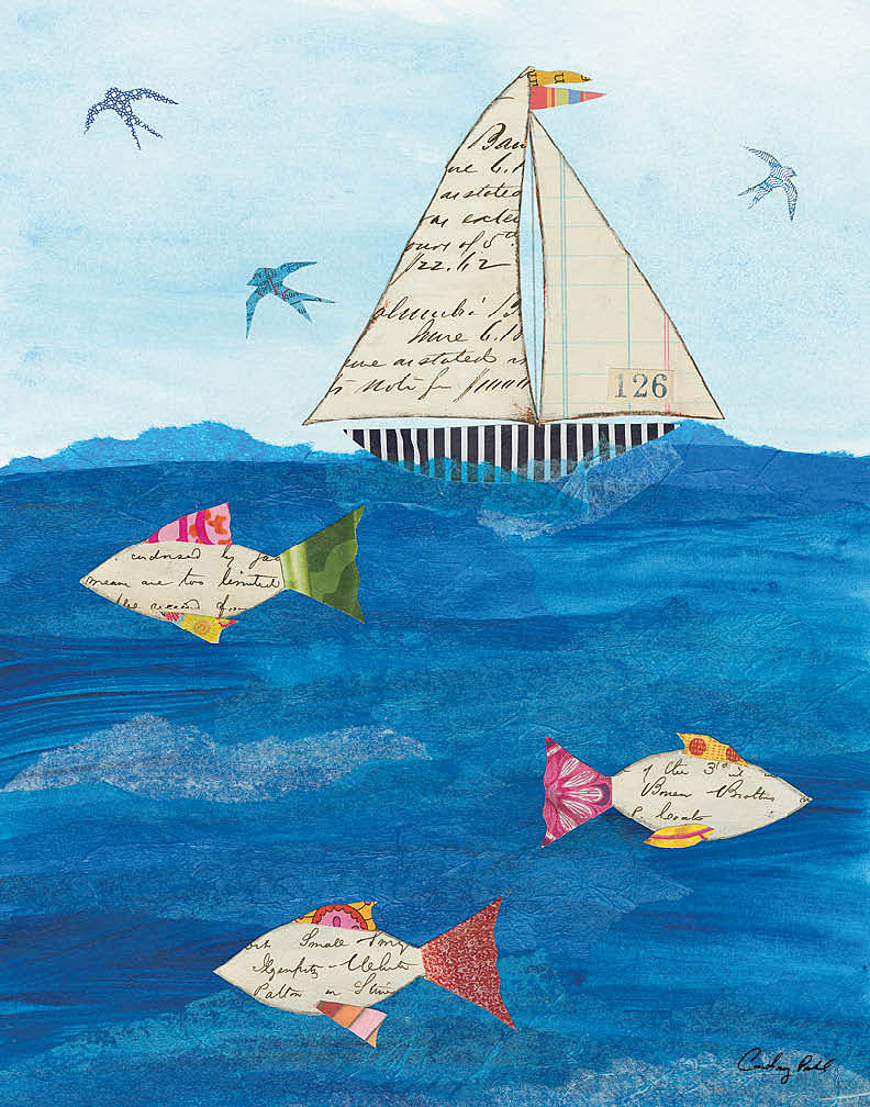 Reproduction of Sailing Together II by Courtney Prahl - Wall Decor Art