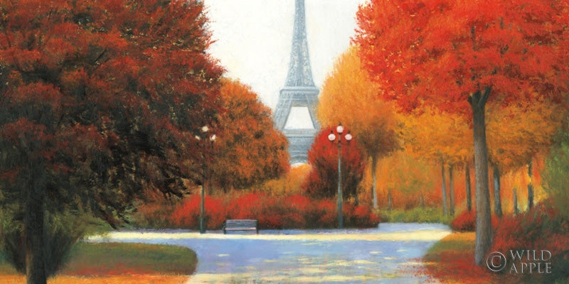Reproduction of Autumn in Paris Crop by James Wiens - Wall Decor Art