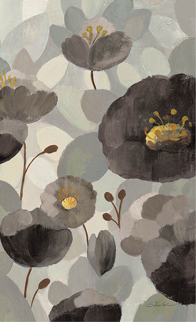 Reproduction of Morning Bloom Greige III by Silvia Vassileva - Wall Decor Art