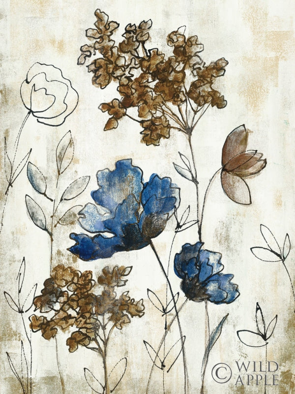 Reproduction of Botanical Trio III Neutral Crop by Silvia Vassileva - Wall Decor Art
