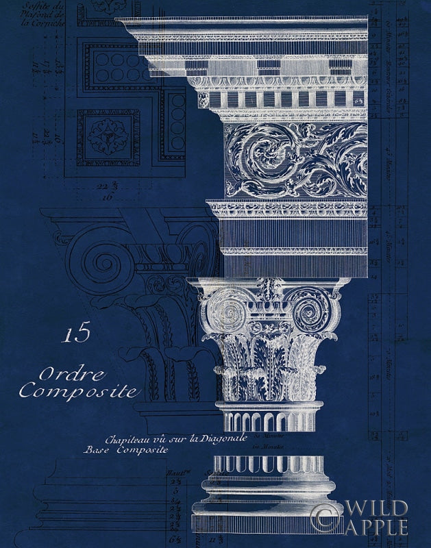 Reproduction of Architectural Rendering I Blueprint by Wild Apple Portfolio - Wall Decor Art