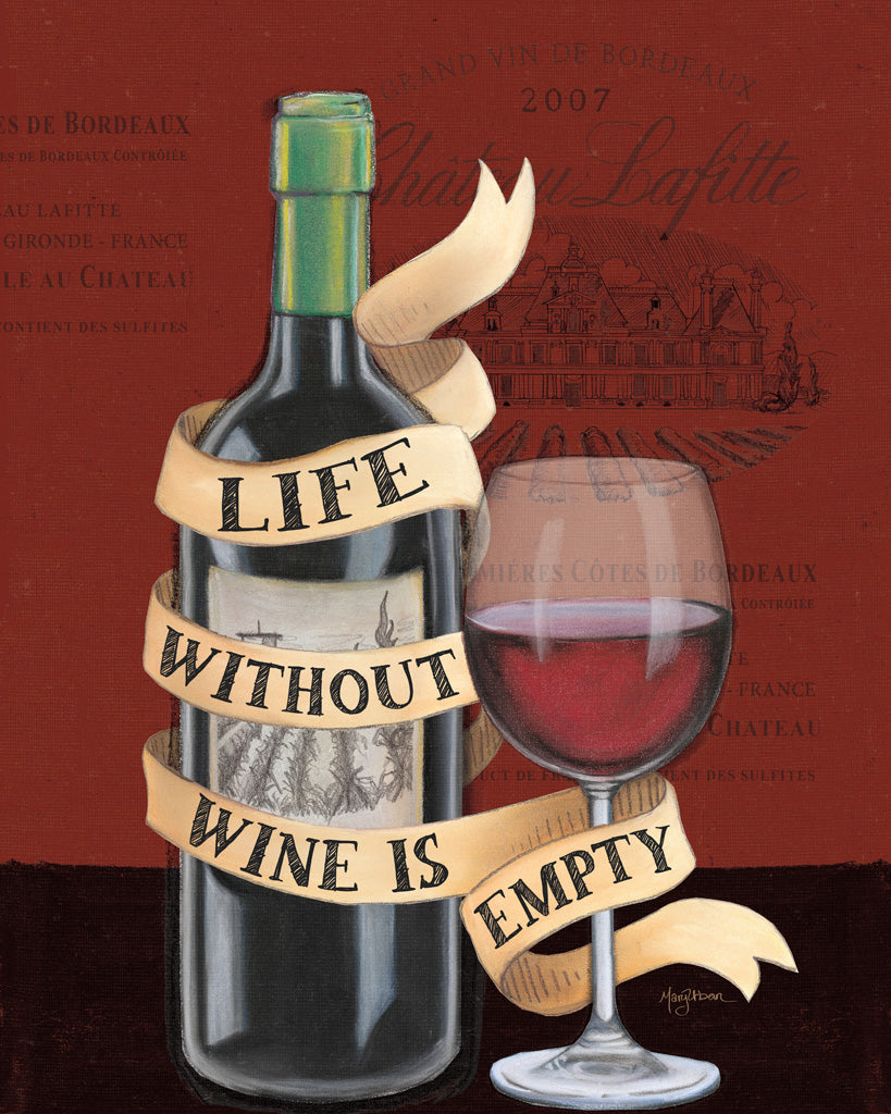 Reproduction of Wine Wisdom II by Mary Urban - Wall Decor Art