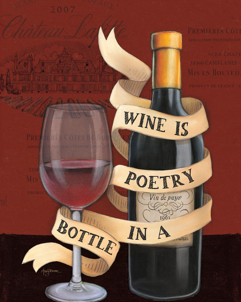 Reproduction of Wine Wisdom III by Mary Urban - Wall Decor Art