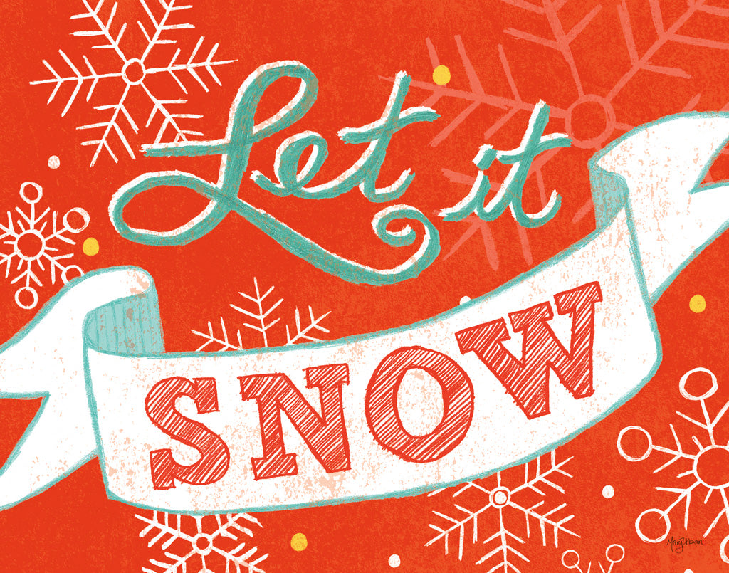 Reproduction of Let it Snow by Mary Urban - Wall Decor Art