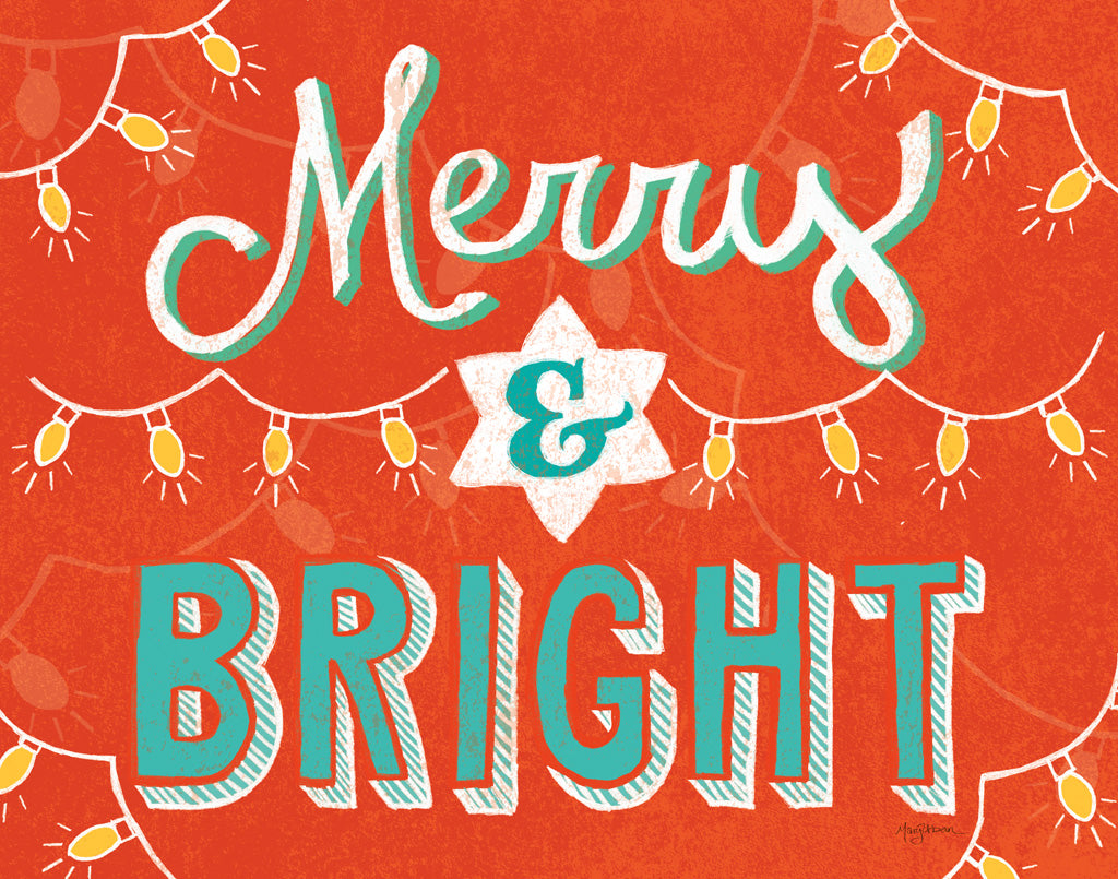 Reproduction of Merry and Bright by Mary Urban - Wall Decor Art