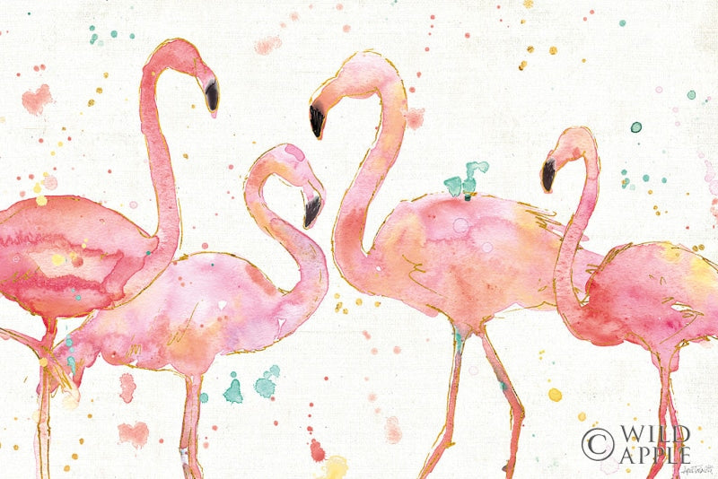 Reproduction of Flamingo Fever I by Anne Tavoletti - Wall Decor Art