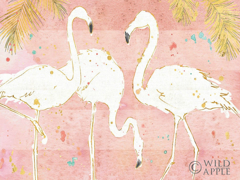 Reproduction of Flamingo Fever IV by Anne Tavoletti - Wall Decor Art
