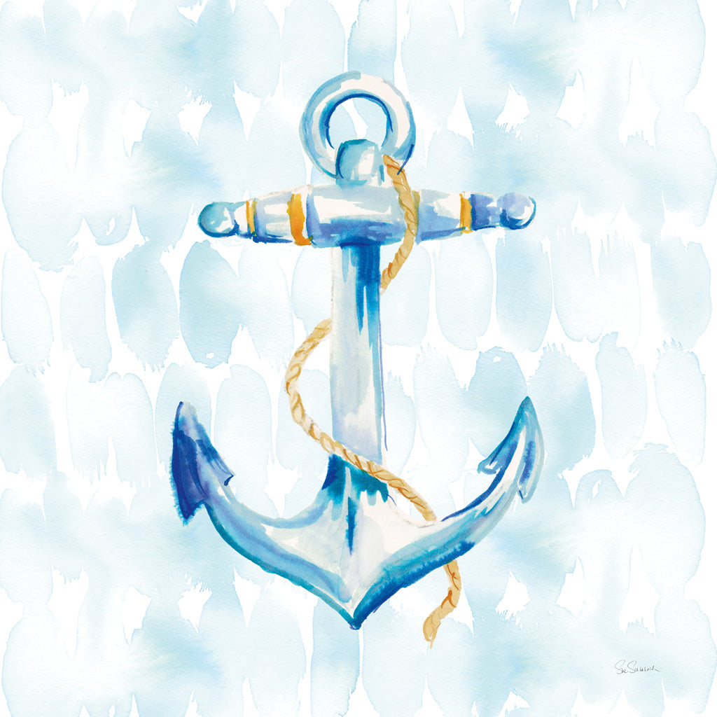 Reproduction of Anchor Dots II by Sue Schlabach - Wall Decor Art
