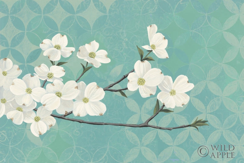 Reproduction of Dogwood Blossoms by Kathrine Lovell - Wall Decor Art