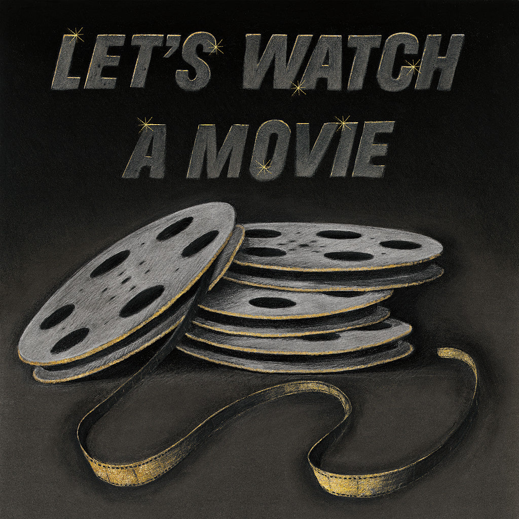 Reproduction of Lets Watch a Movie by Wild Apple Portfolio - Wall Decor Art
