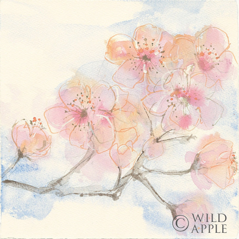 Reproduction of Pink Blossoms III by Chris Paschke - Wall Decor Art