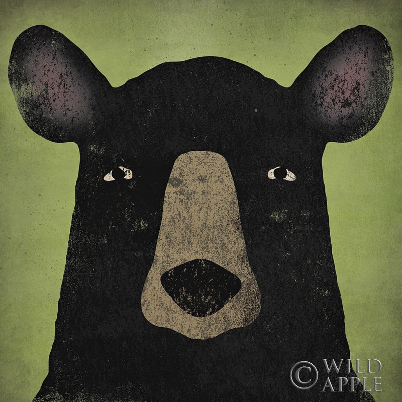 Reproduction of The Black Bear by Ryan Fowler - Wall Decor Art