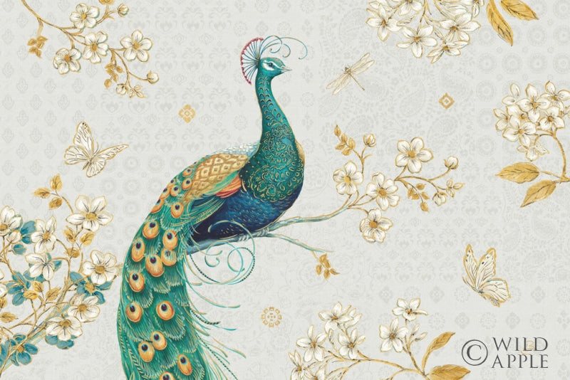 Reproduction of Ornate Peacock I by Daphne Brissonnet - Wall Decor Art