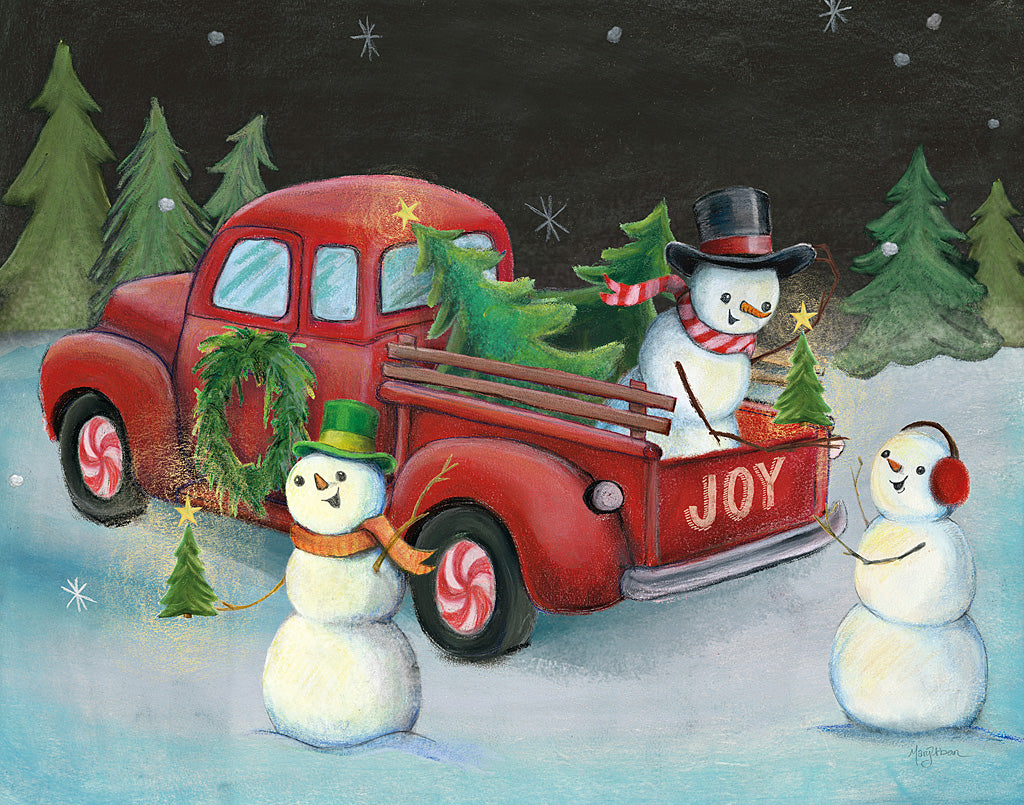Reproduction of Christmas on Wheels II by Mary Urban - Wall Decor Art