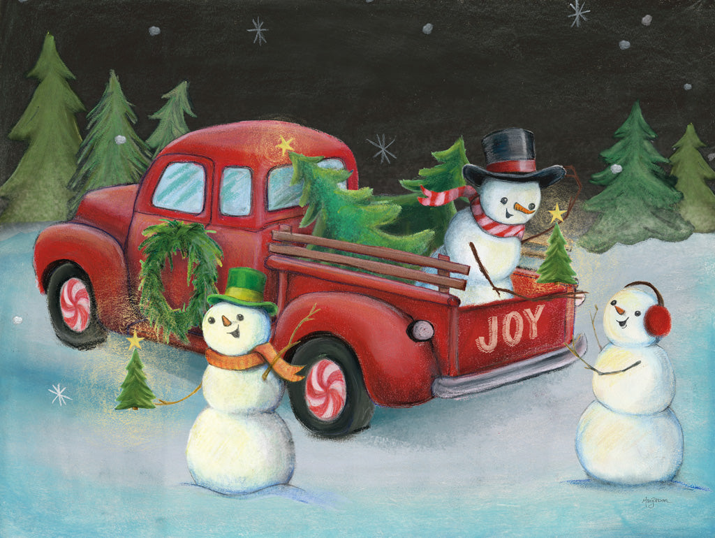 Reproduction of Christmas on Wheels II by Mary Urban - Wall Decor Art