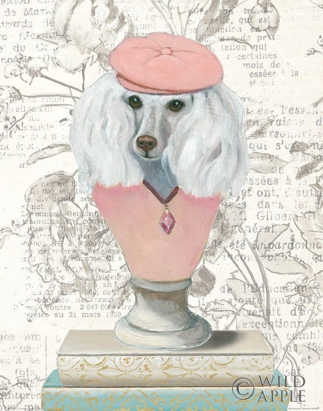 Reproduction of Canine Couture Newsprint IV by Emily Adams - Wall Decor Art