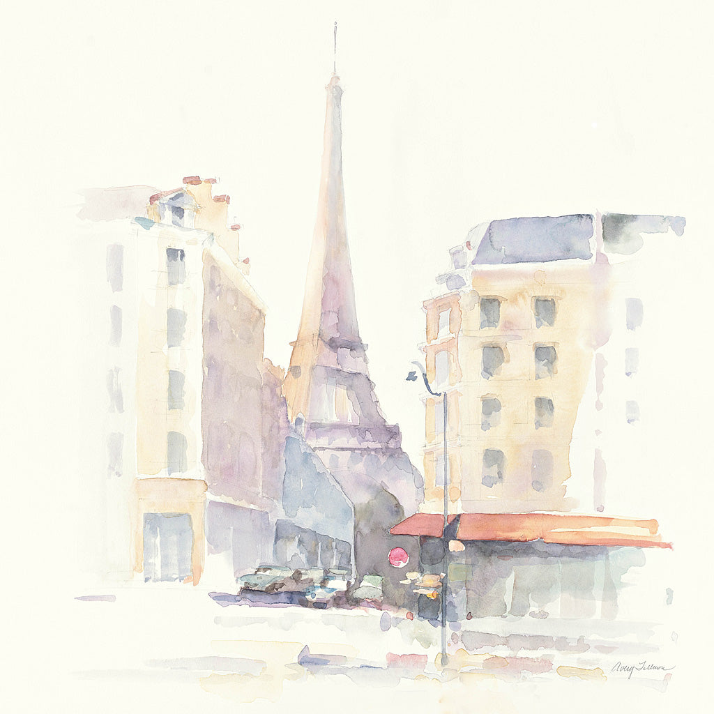 Reproduction of Paris Morning Square by Avery Tillmon - Wall Decor Art