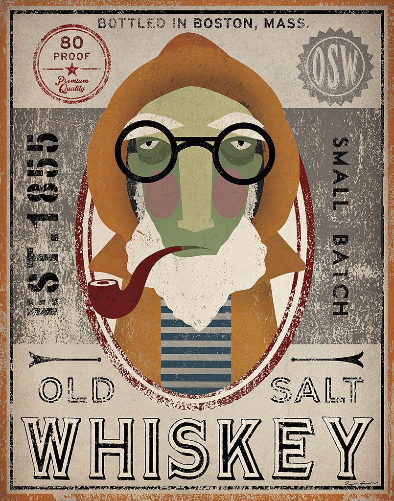 Reproduction of Fisherman II Old Salt Whiskey by Ryan Fowler - Wall Decor Art