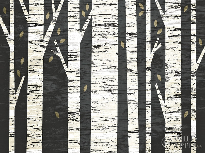 Reproduction of Birch Forest by Michael Mullan - Wall Decor Art