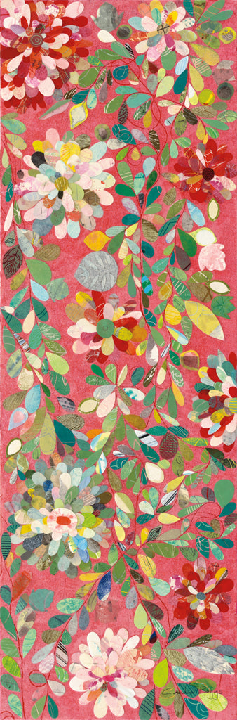 Reproduction of Red and Pink Dahlias by Candra Boggs - Wall Decor Art