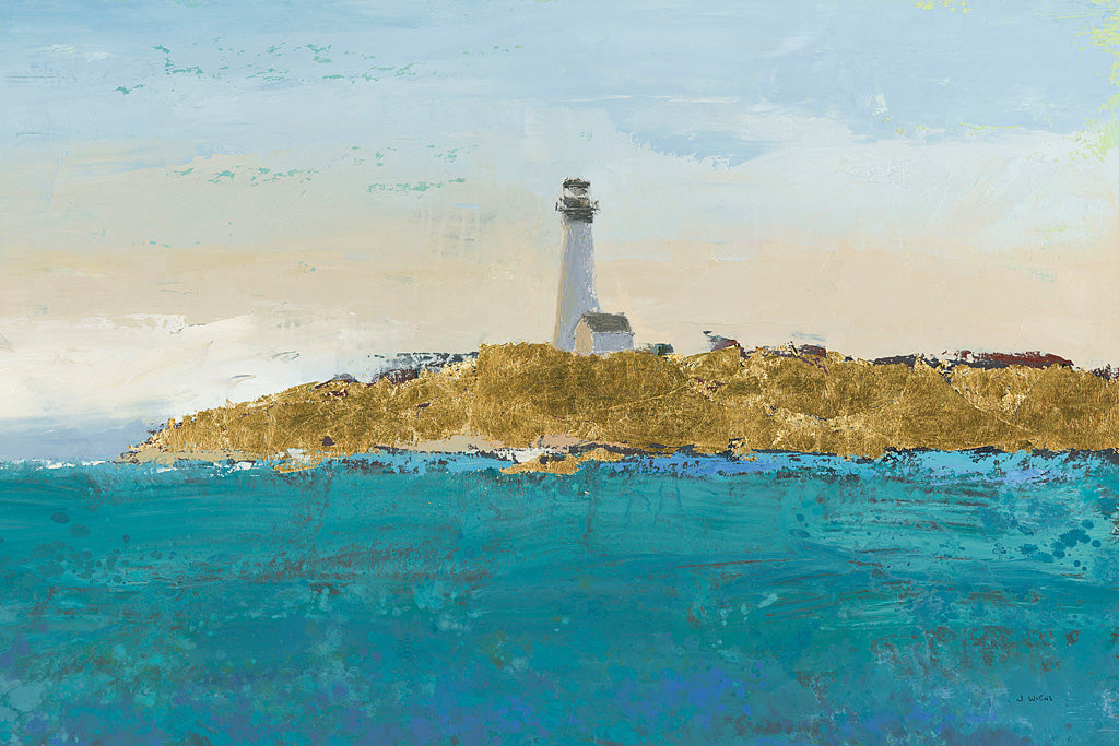 Reproduction of Lighthouse Seascape I v2 Crop by James Wiens - Wall Decor Art
