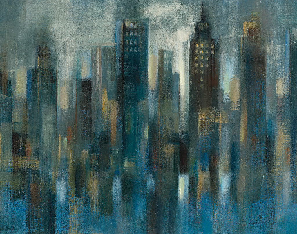 Reproduction of Rhythmic Reflection Crop by Silvia Vassileva - Wall Decor Art