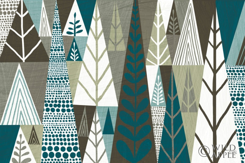 Reproduction of Geometric Forest by Michael Mullan - Wall Decor Art