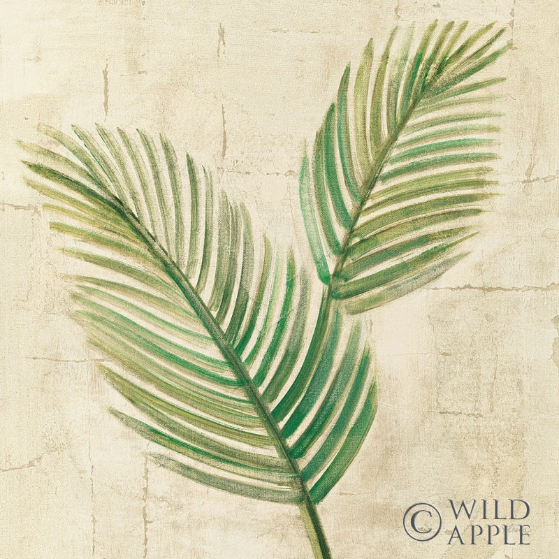 Reproduction of Sago Palm Leaves Neutral Crop by Albena Hristova - Wall Decor Art