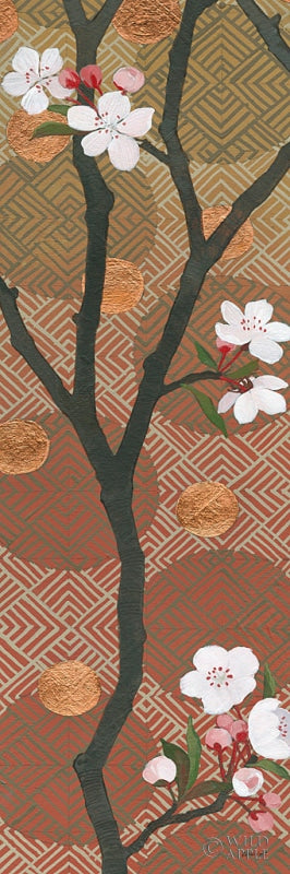 Reproduction of Cherry Blossoms Panel I Crop by Kathrine Lovell - Wall Decor Art