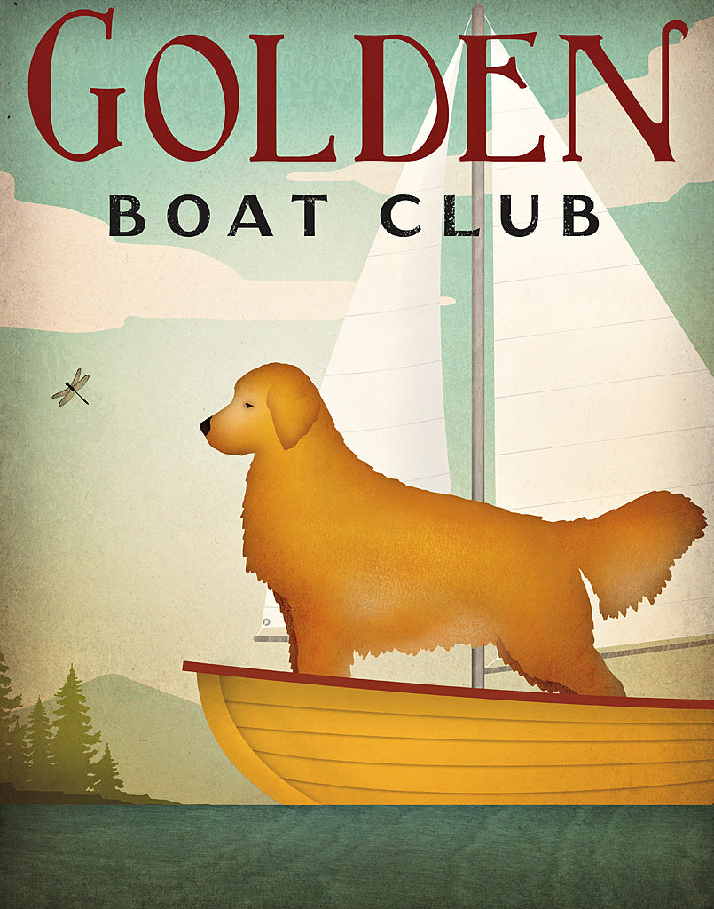 Reproduction of Golden Sail by Ryan Fowler - Wall Decor Art