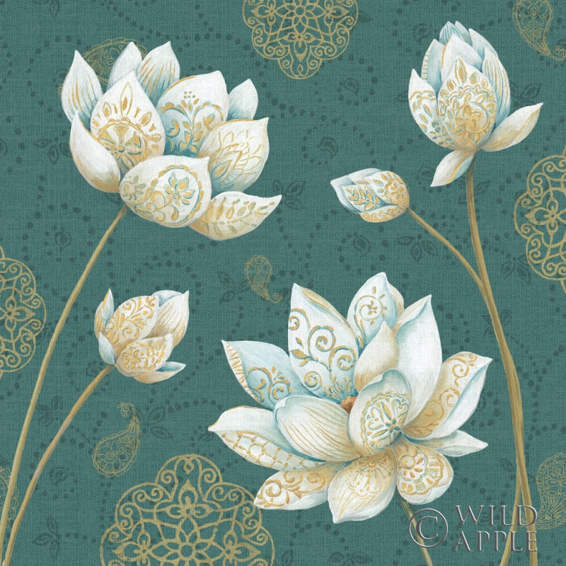 Reproduction of Lotus Dream IVB by Daphne Brissonnet - Wall Decor Art