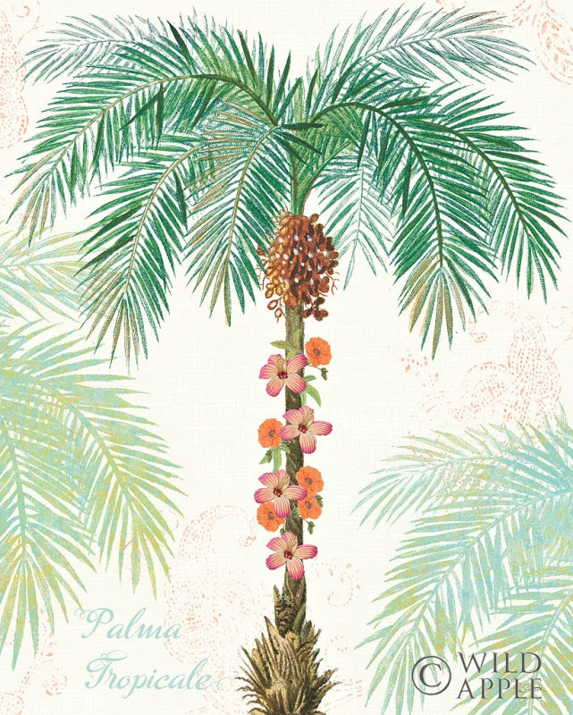 Reproduction of Flamingo Tropicale III by Sue Schlabach - Wall Decor Art