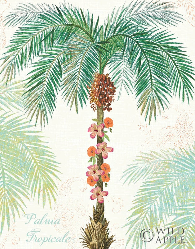 Reproduction of Flamingo Tropicale III by Sue Schlabach - Wall Decor Art