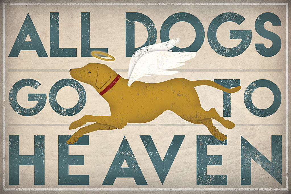 Reproduction of All Dogs Go to Heaven III by Ryan Fowler - Wall Decor Art