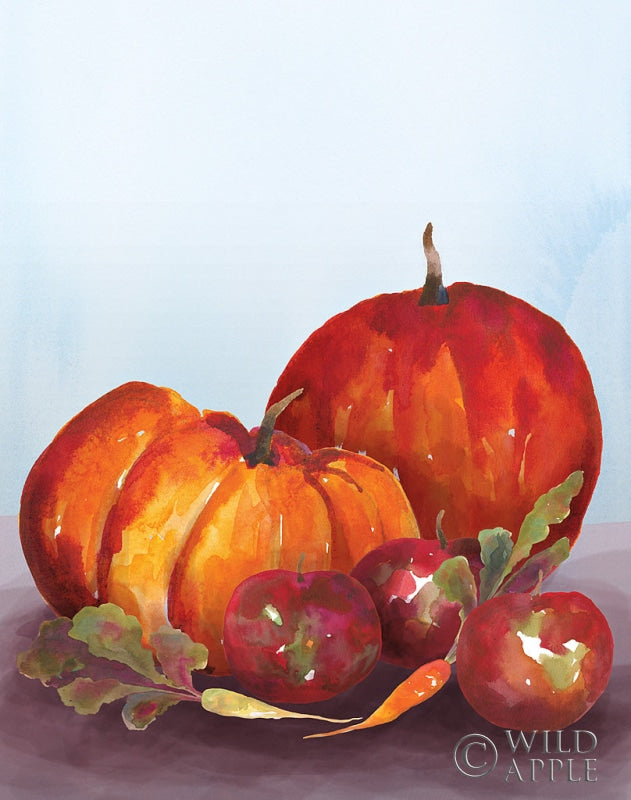 Reproduction of Watercolor Harvest III by Wild Apple Portfolio - Wall Decor Art