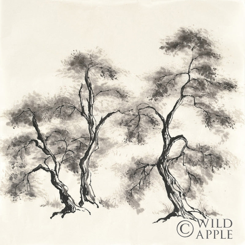 Reproduction of Sumi Tree III by Chris Paschke - Wall Decor Art