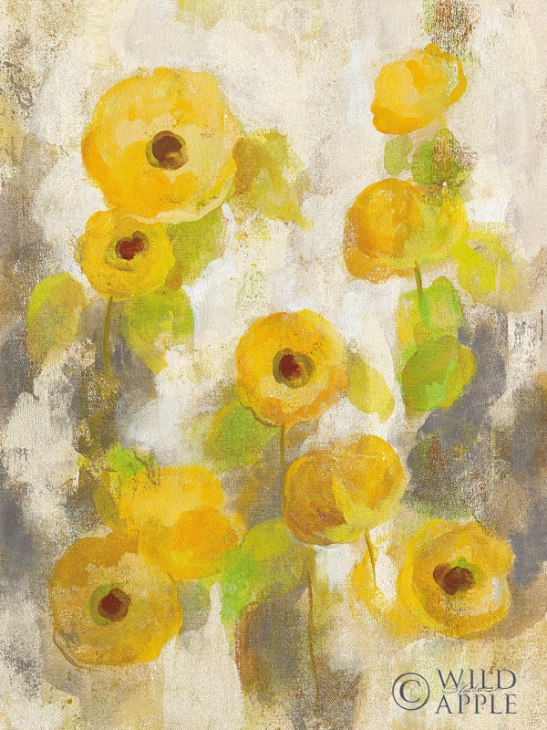 Reproduction of Floating Yellow Flowers II by Silvia Vassileva - Wall Decor Art