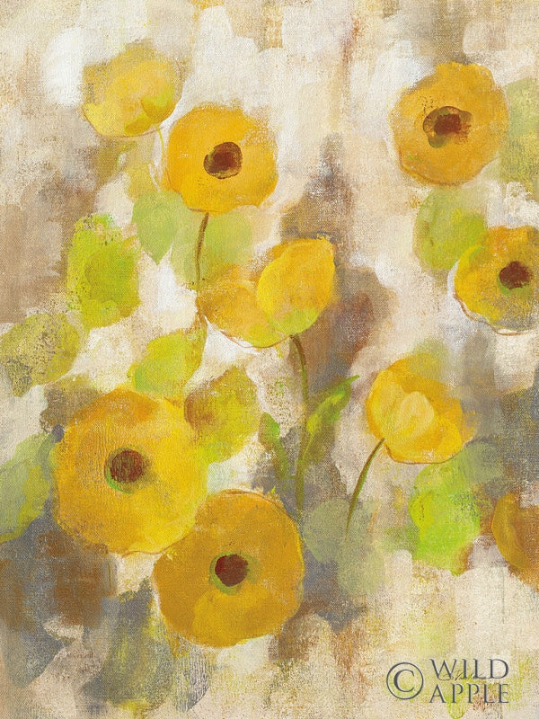 Reproduction of Floating Yellow Flowers III by Silvia Vassileva - Wall Decor Art