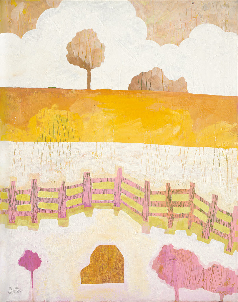 Reproduction of Field and Clouds by Melissa Averinos - Wall Decor Art