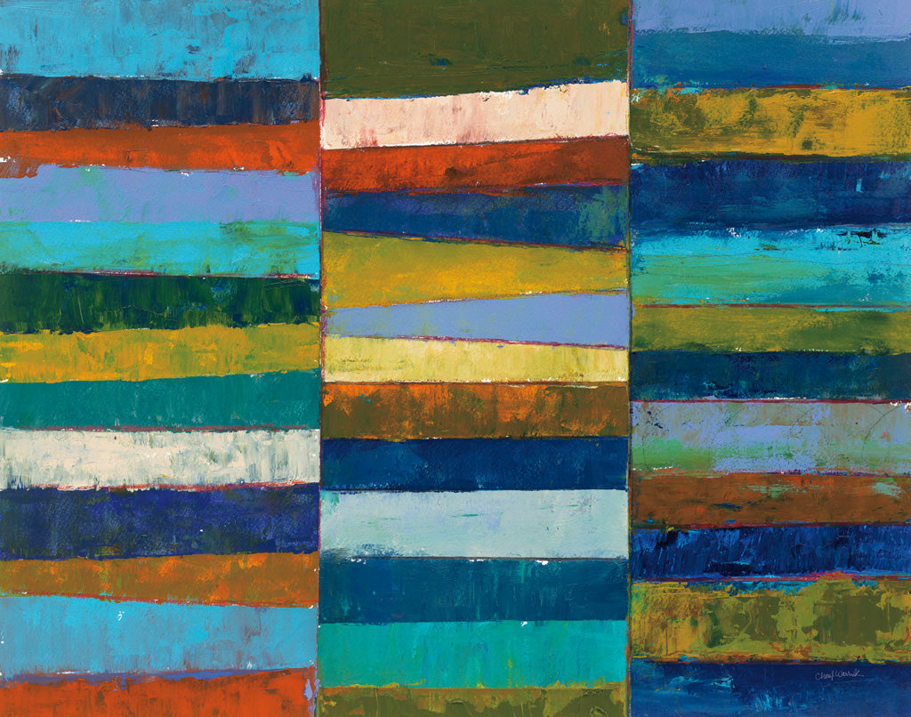 Reproduction of Abstract Stripe II by Cheryl Warrick - Wall Decor Art