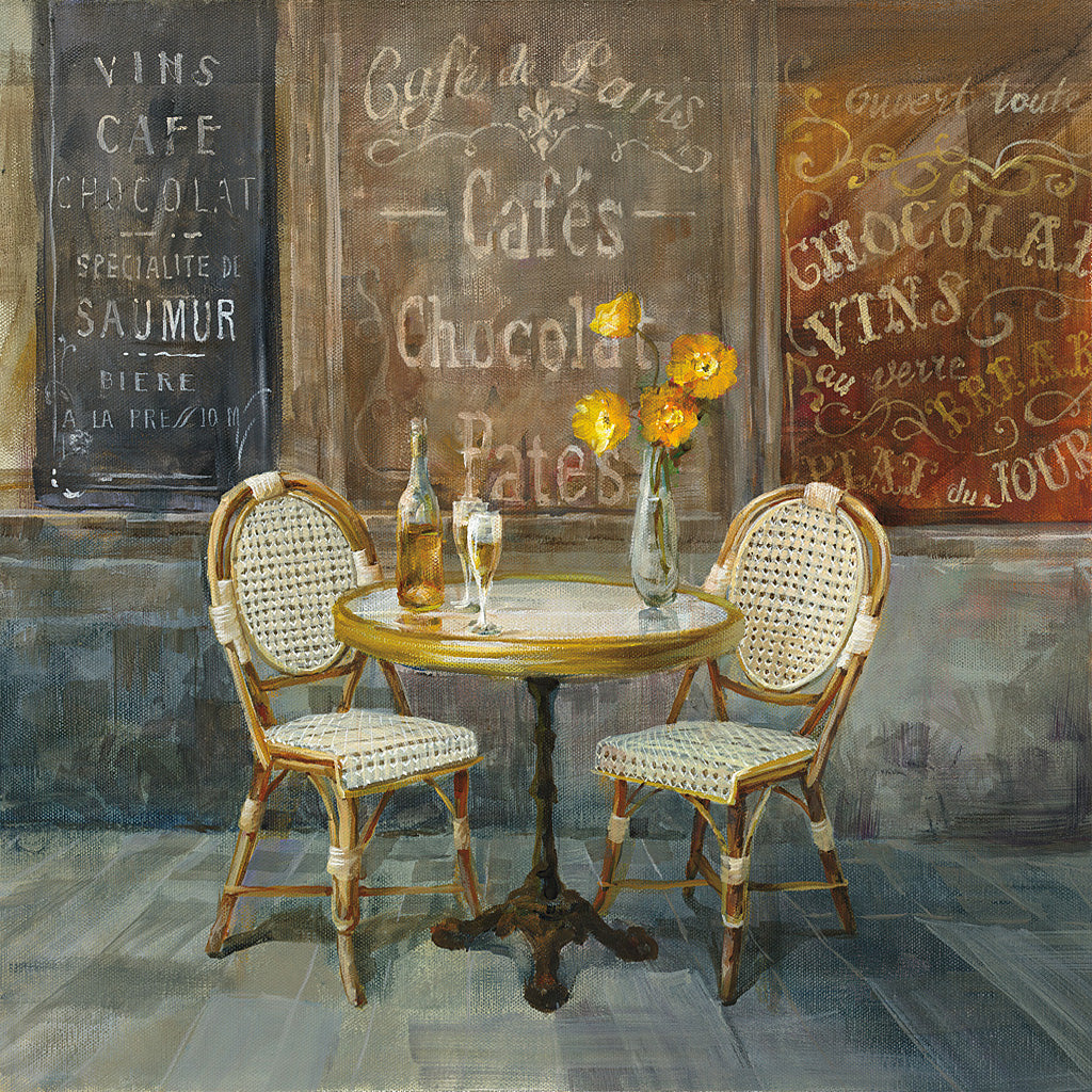 Reproduction of French Cafe by Danhui Nai - Wall Decor Art