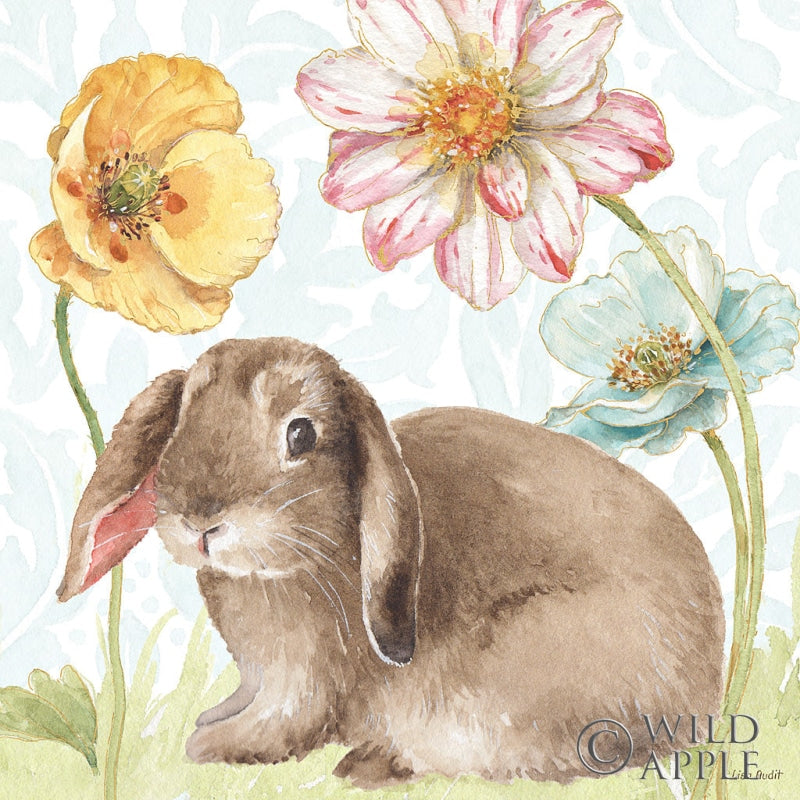 Reproduction of Spring Softies Bunnies III by Lisa Audit - Wall Decor Art