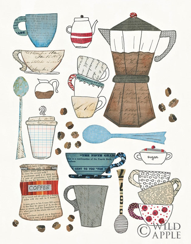 Reproduction of Coffee Chart I v2 by Courtney Prahl - Wall Decor Art