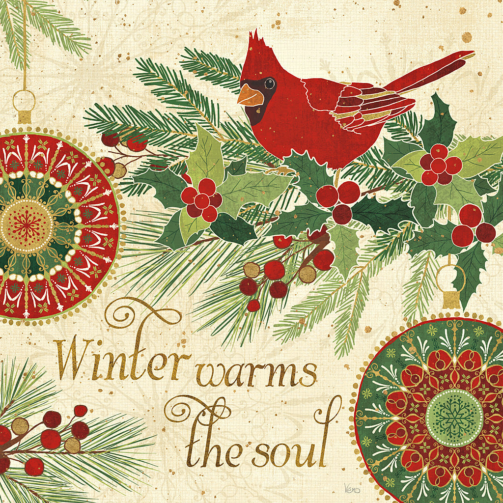 Reproduction of Winter Feathers VI by Veronique Charron - Wall Decor Art