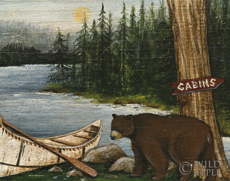Reproduction of Northwoods Bear Crop by David Carter Brown - Wall Decor Art