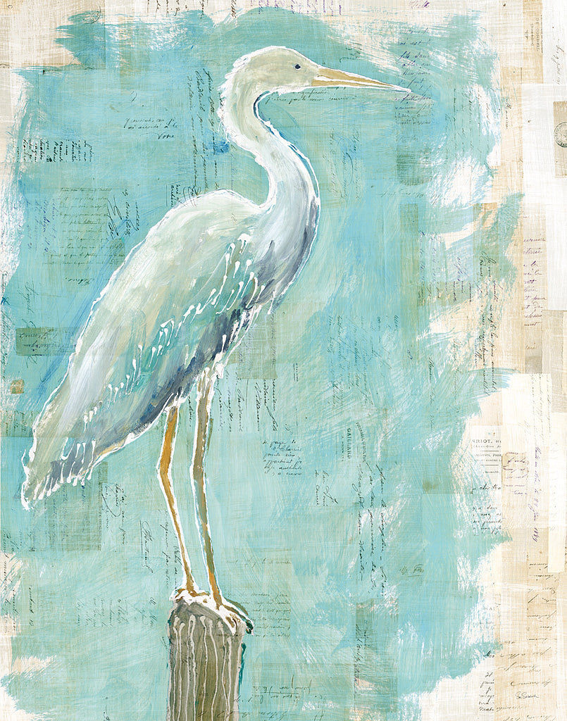 Reproduction of Coastal Egret I by Sue Schlabach - Wall Decor Art