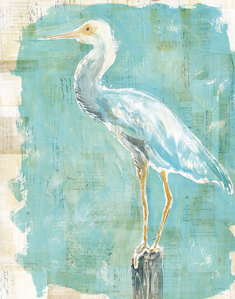 Reproduction of Coastal Egret II by Sue Schlabach - Wall Decor Art