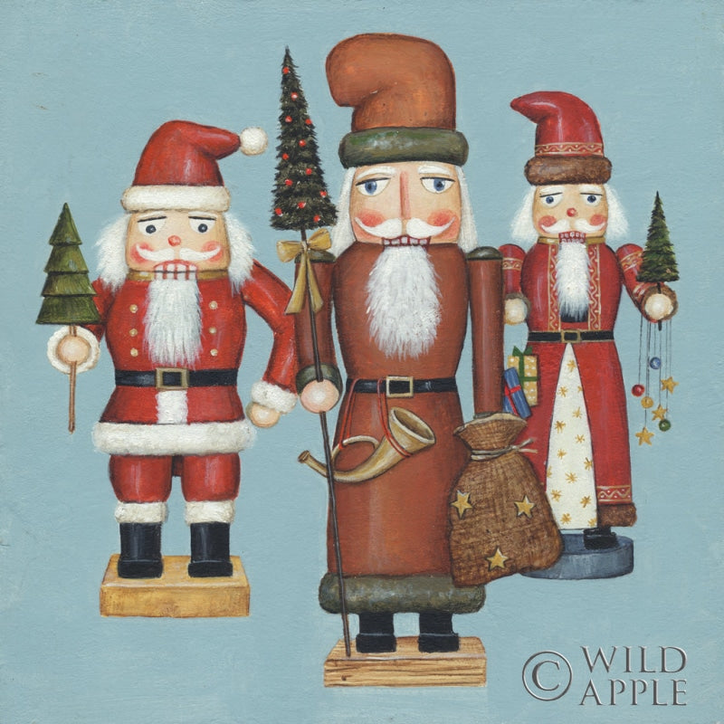Reproduction of Santa Nutcrackers by David Carter Brown - Wall Decor Art
