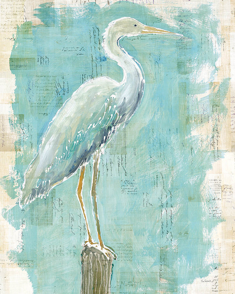 Reproduction of Coastal Egret I v2 by Sue Schlabach - Wall Decor Art